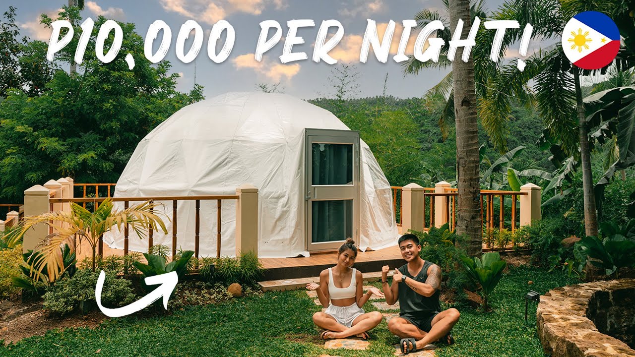 SLEEPING IN A P10,000 LUXURY TENT in the Philippines! WORTH IT?