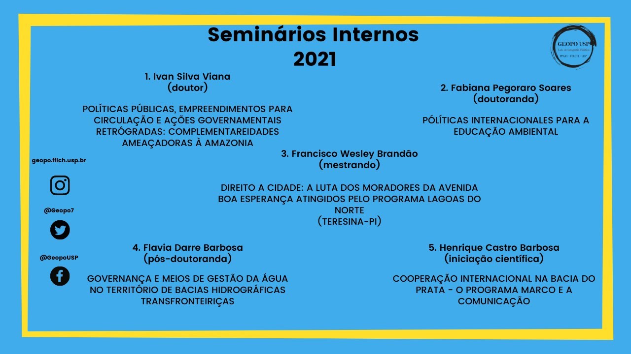 Semin&aacute;rios GEOPO (05/05/2021)