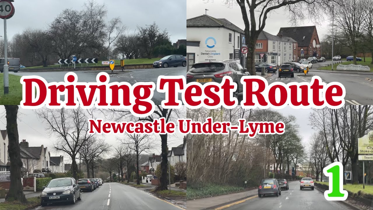 Driving Test Route  01 | Newcastle Under-Lyme | Stoke On Trent | 2025