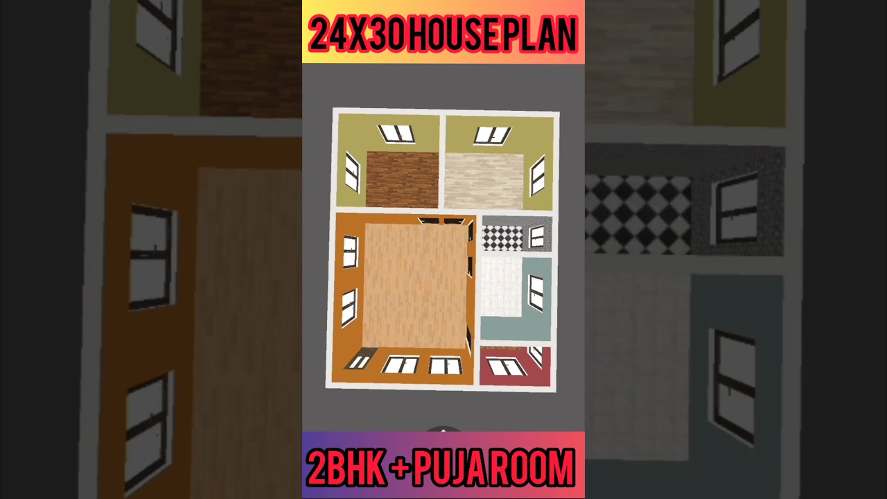 720 sqft house design | 24X30 HOUSE PLAN I 24 x 30 HOUSE DESIGN I 24 X 30 GHAR KA NAKSHA #Shorts