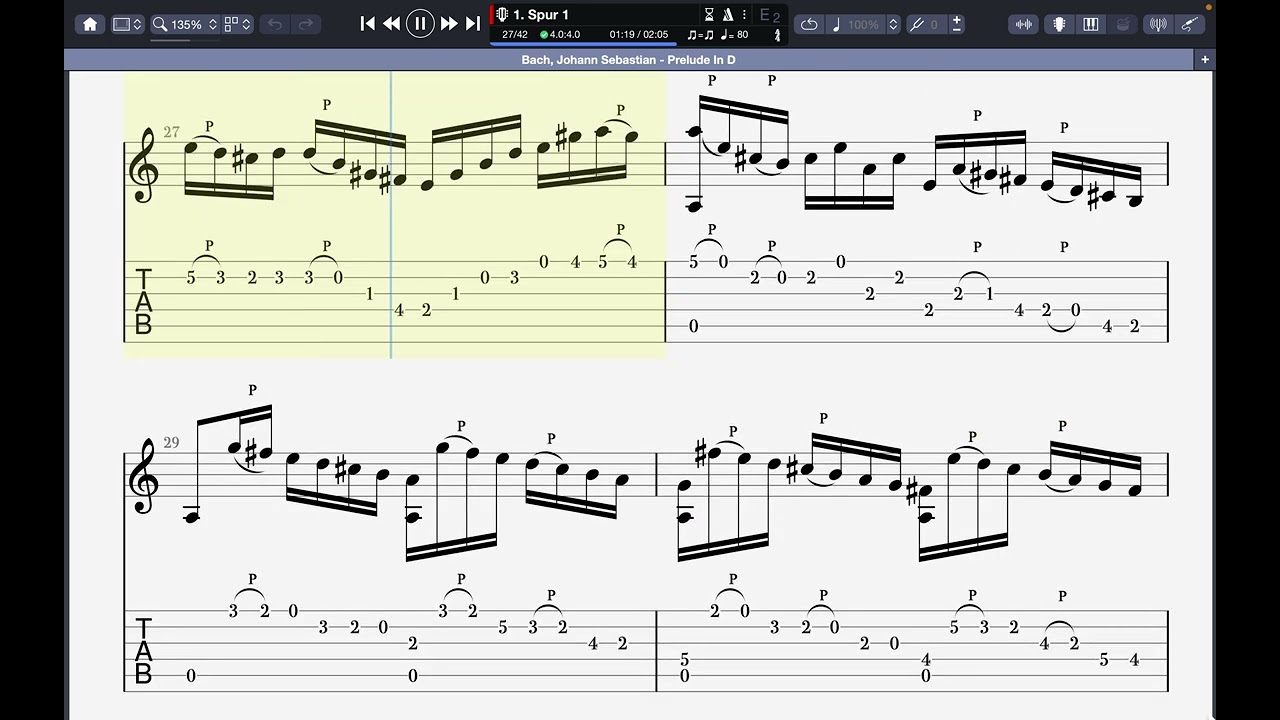 Prelude in D - J. S. Bach
