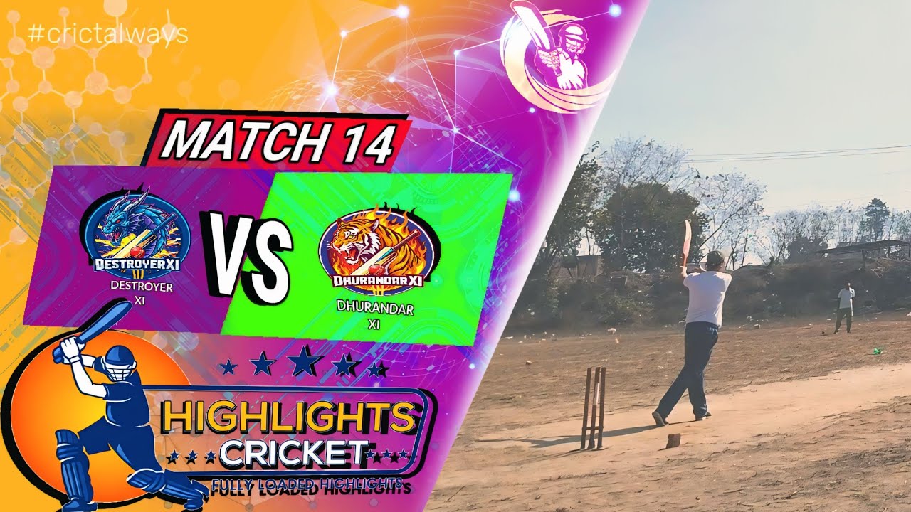 MATCH 14 | DhurandarXI vs DestroyerXI Full Match Highlights | #gullycricket #crickethighlights #t20 