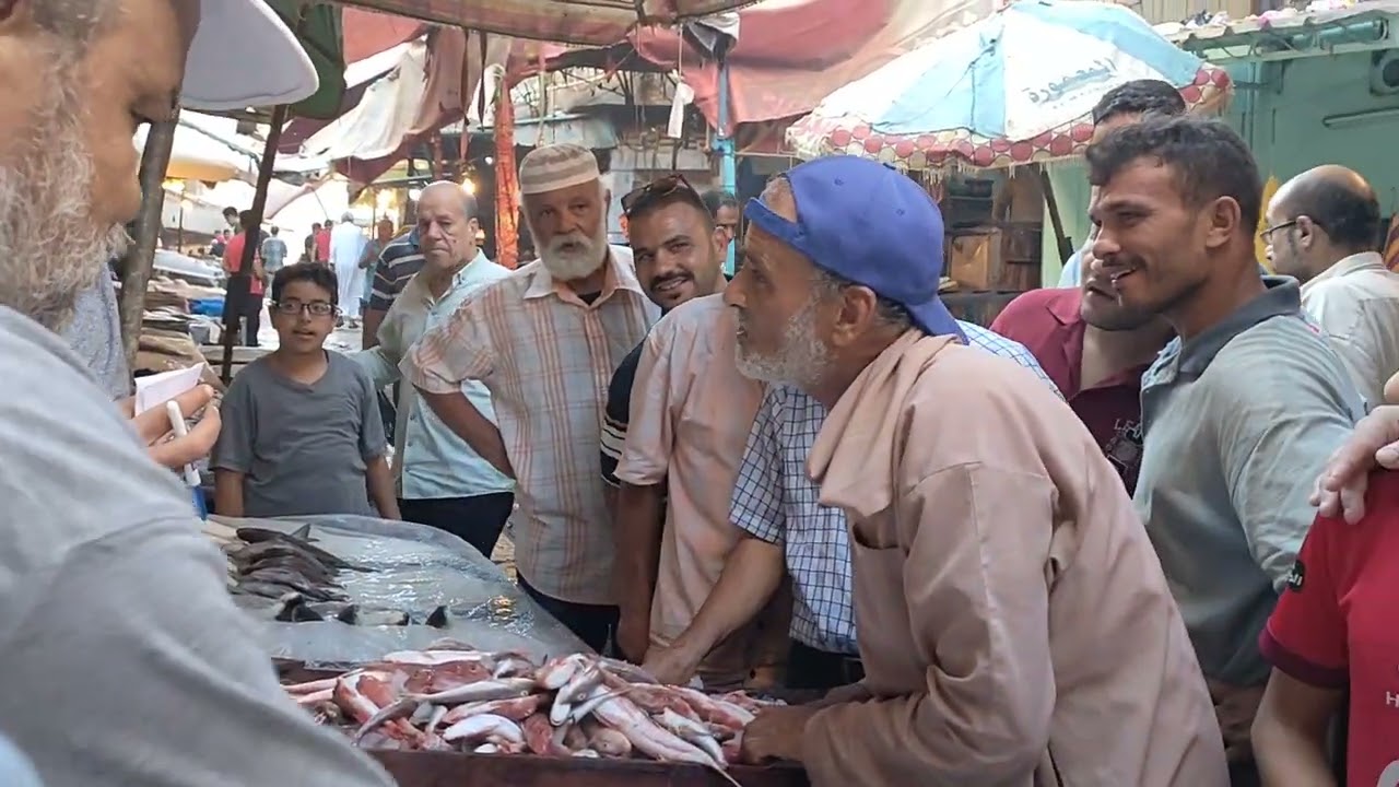 مزاد السمك فى سوق سمك ابوقير و عم ابراهيم و عم بدر و عم محمد فتح الله و احمد زعبوله🦐🦈