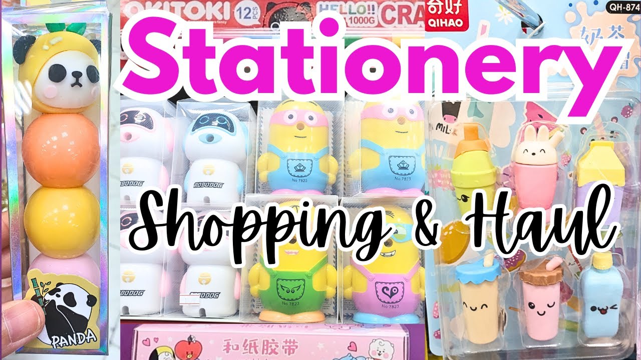 Shopping in Qatar | STATIONERY School Supplies from AL RAWNAQ #BackToSchool HAUL
