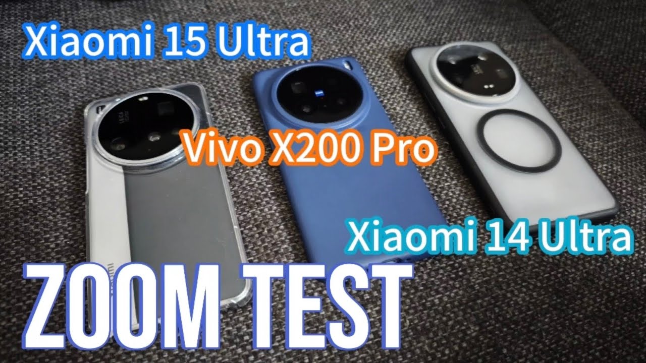 Xiaomi 15 Ultra vs Vivo x200 Pro vs Xiaomi 14 Ultra -  Quick Zoom Test