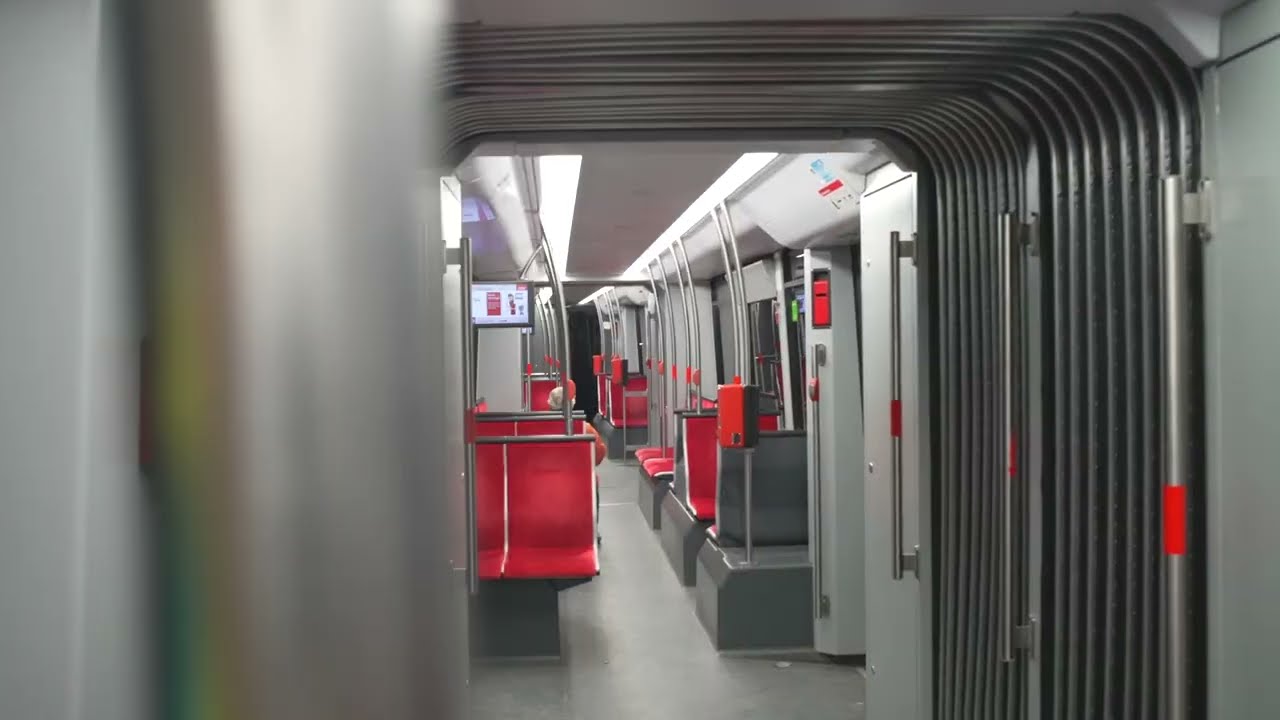 Germany, Nürnberg, Straßenbahn 10 ride from Schweiggerstraße to Fliegerstraße