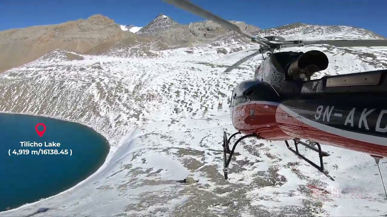 Helicopter Tour To TIlicho Lake ( Lake on the highest place) Annapurna Manang