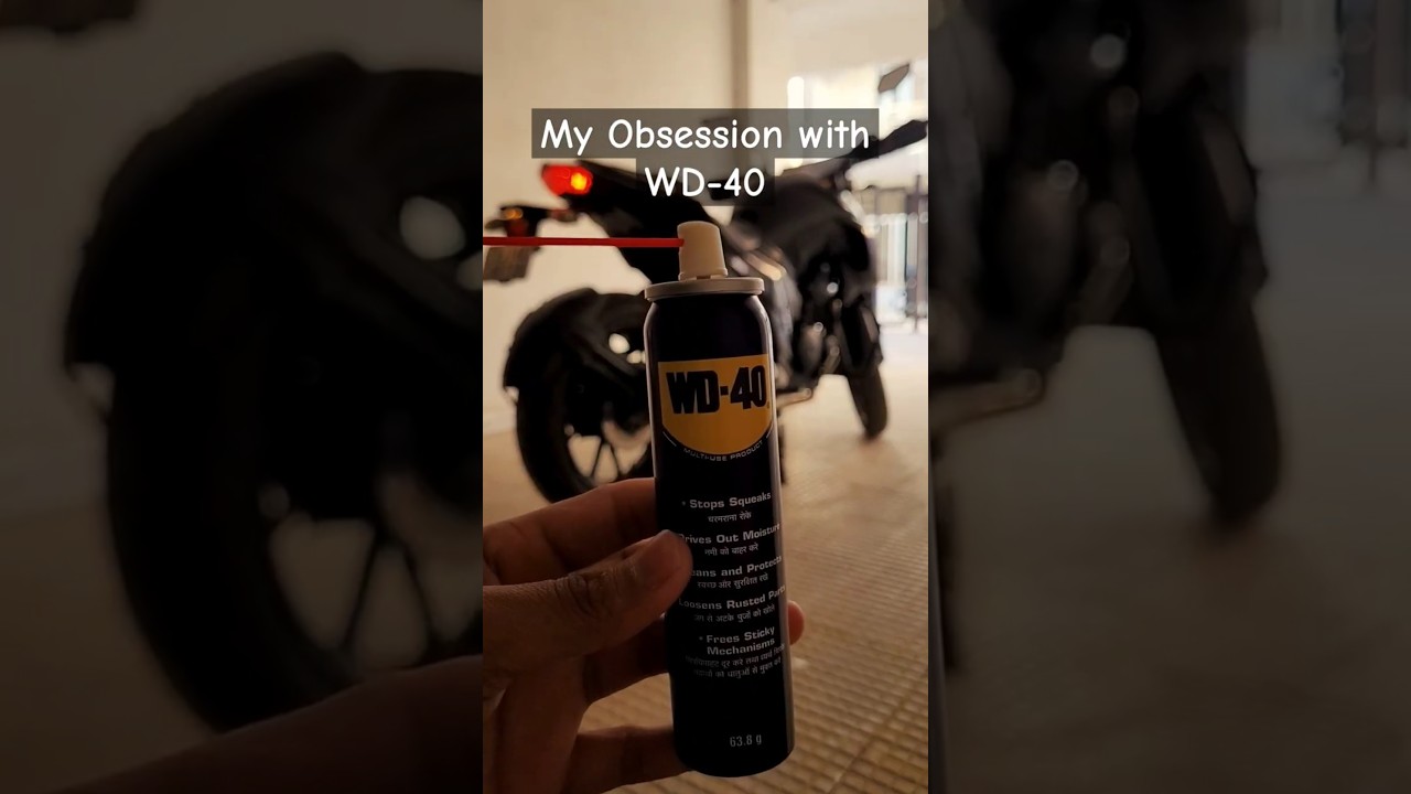 Using WD-40 for Cleaning & Lubrication on Yamaha FZ 25 🚿✨ #BikeCare #WD40Tips #YamahaFZ250