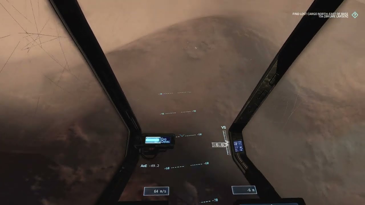 Flight of Nova: Next update gameplay. Difficult container pickup in a sandstorm.