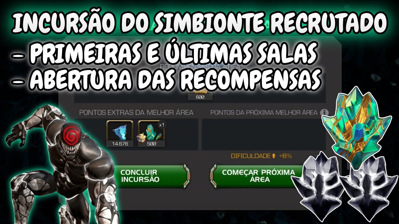 Incursão do Simbioide Recrutado - Primeiras e Últimas Salas + Abertura | Marvel Torneio de Campeões