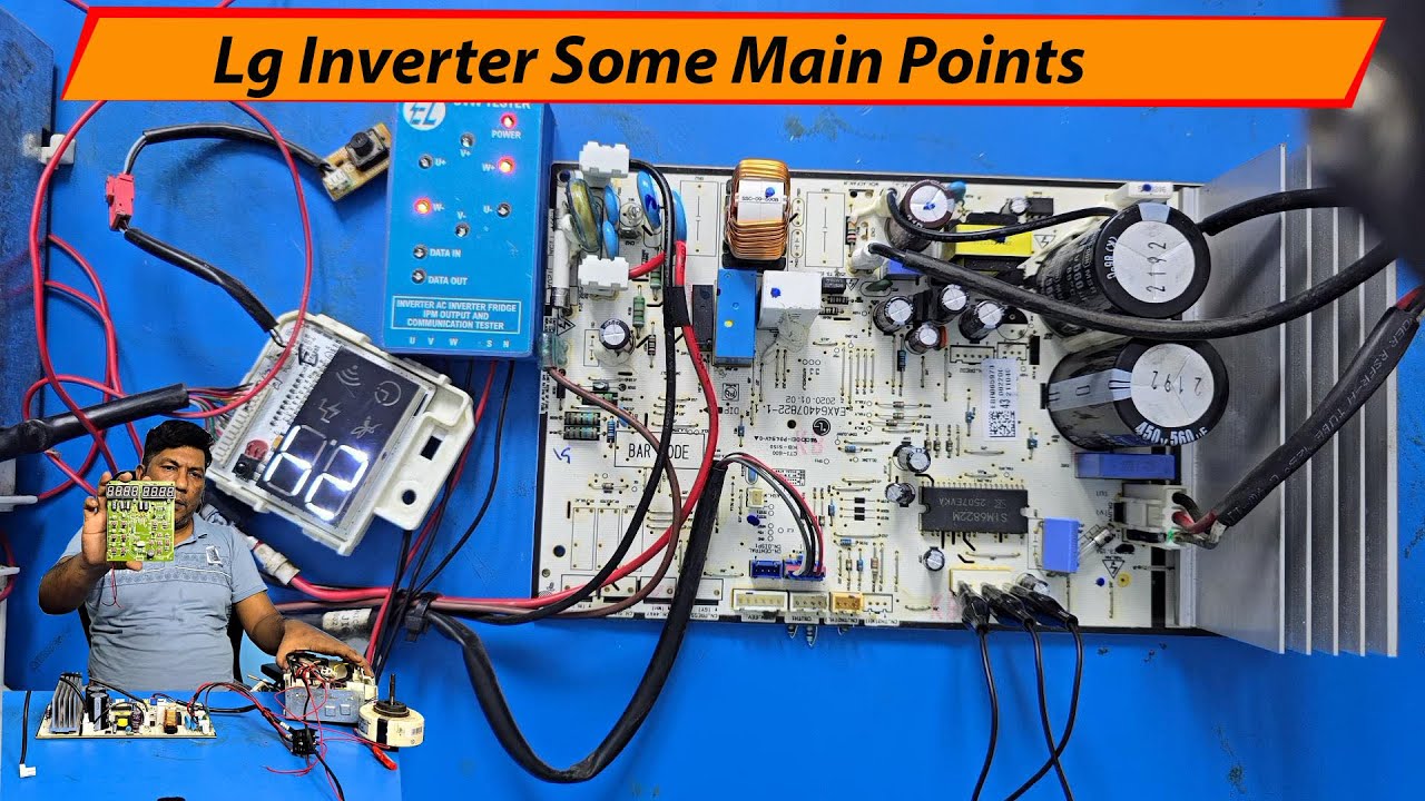 LG inverter AC PCB repairing