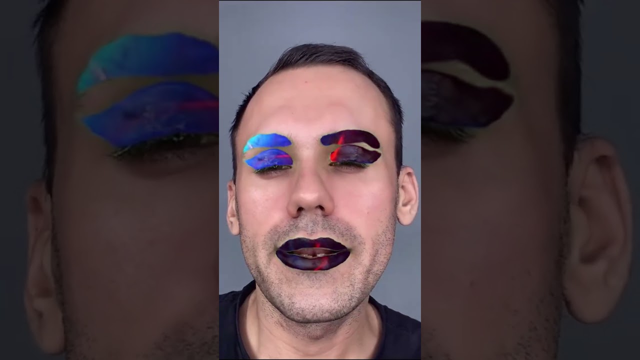 You liked last one so here is one more #makeup inspired #beauty #viral #galaxy #maninmakeup