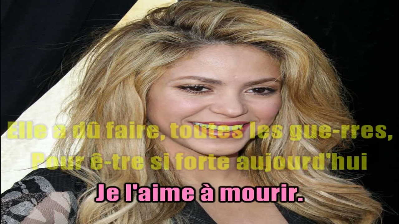 KARAOKÉ Shakira  Je L'aime Â Mourir Version Française Live Paris Création JP Karaoké