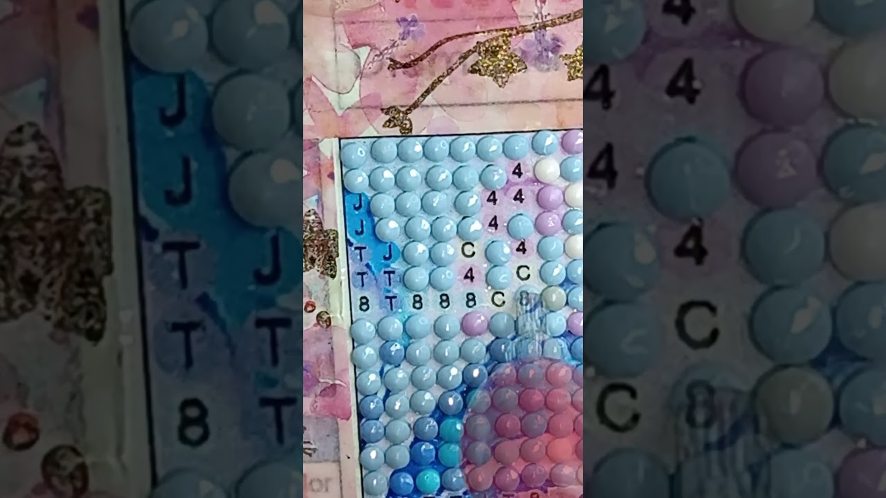 Diamond Painting ASMR Clip 🦒  Satisfying & Relaxing