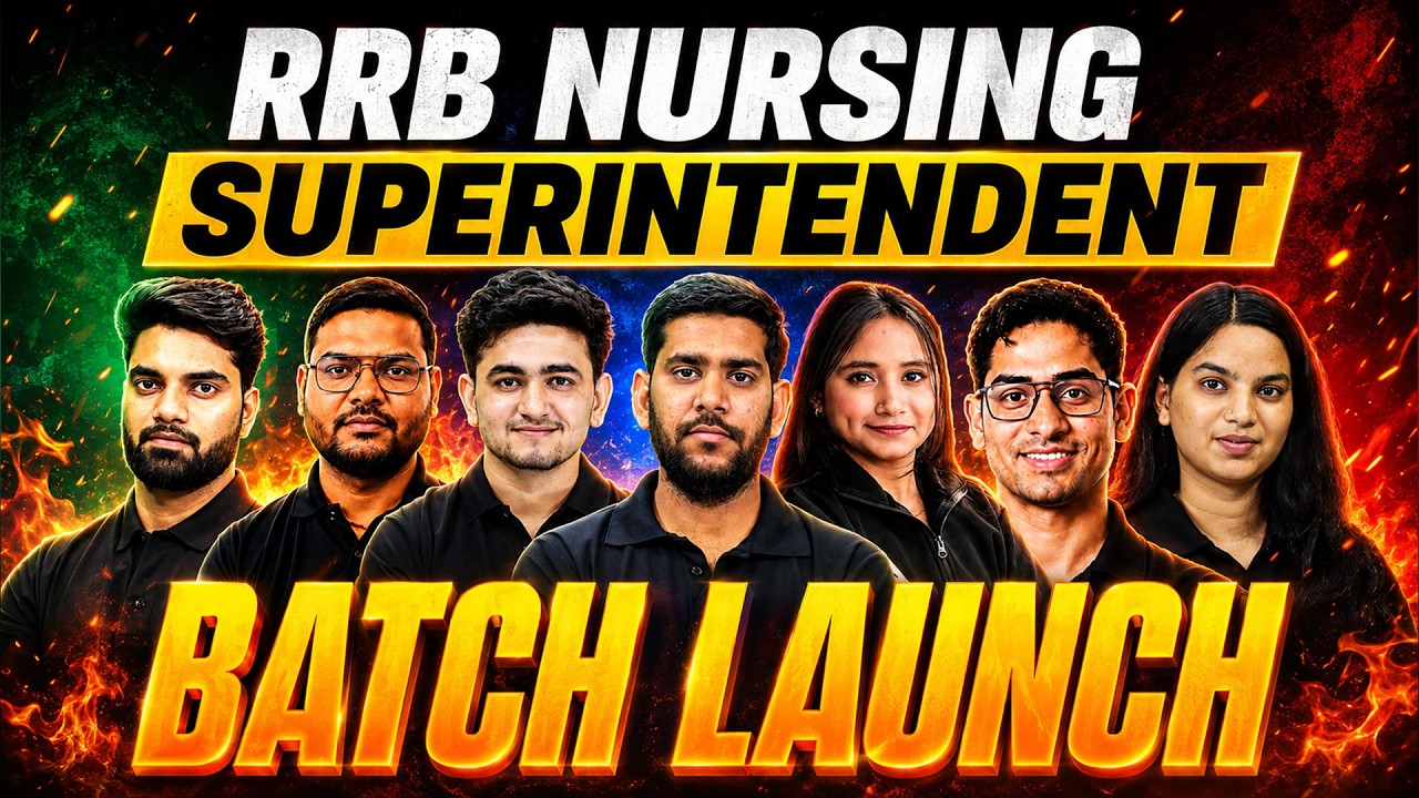 RRB Nursing Superintendent New Batch 2026 | Complete Nursing Preparation | By Adda247 Nursing