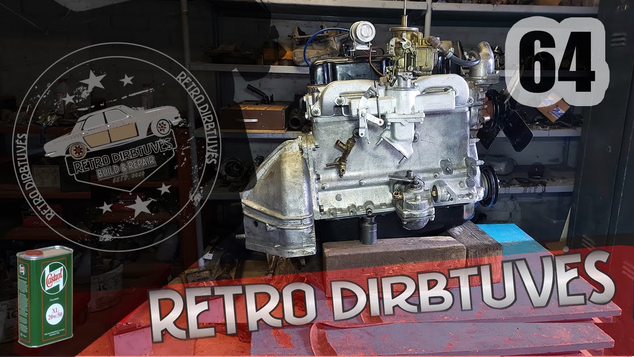 Gaz 21 variklio surinkimas, modifikacija ir bandymas užvesti || RETRO Dirbtuvės