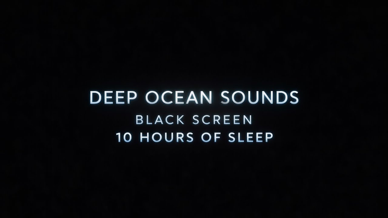 Black Screen Ocean Waves for Sleep 🌊 | 8 Hours Night Sea Sounds