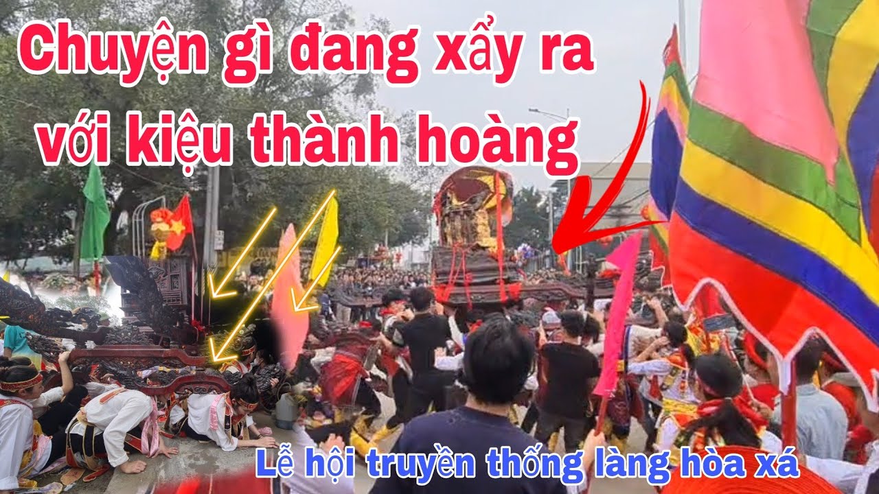 KINH HOÀNG! Mẫu linh ứng kiệu phi vào nhà.Lễ hội làng hòa xá Xã Đồng Phú CMHN