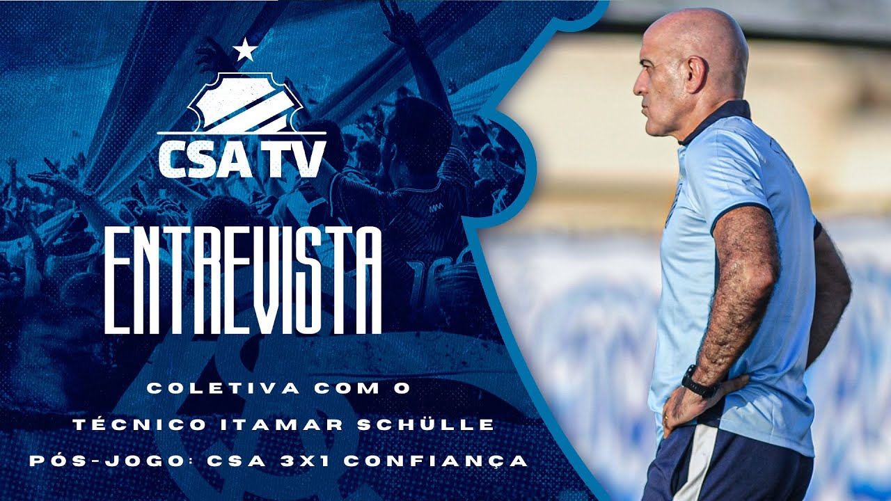 Coletiva p&oacute;s-jogo com o t&eacute;cnico Itamar Sch&uuml;lle: CSA 3x1 Confian&ccedil;a-SE - pr&eacute;-temporada 2026