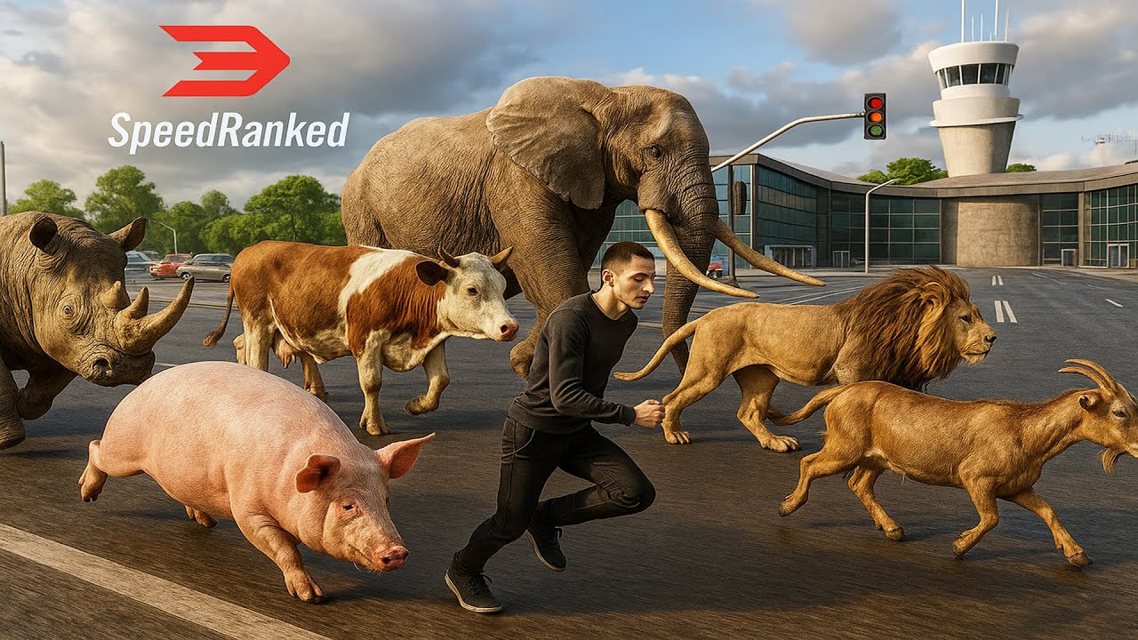 Animal Speed Comparison 2025 | Slowest to Fastest Ranked