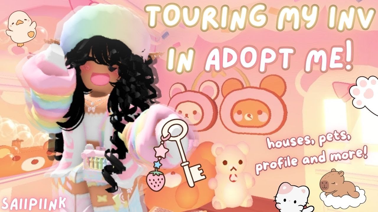 Touring EVERYTHING I HAVE In Adopt Me! Pets, Houses, Profile and More! - Saiipiink