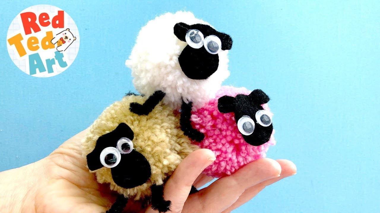 How to make a pom pom Sheep