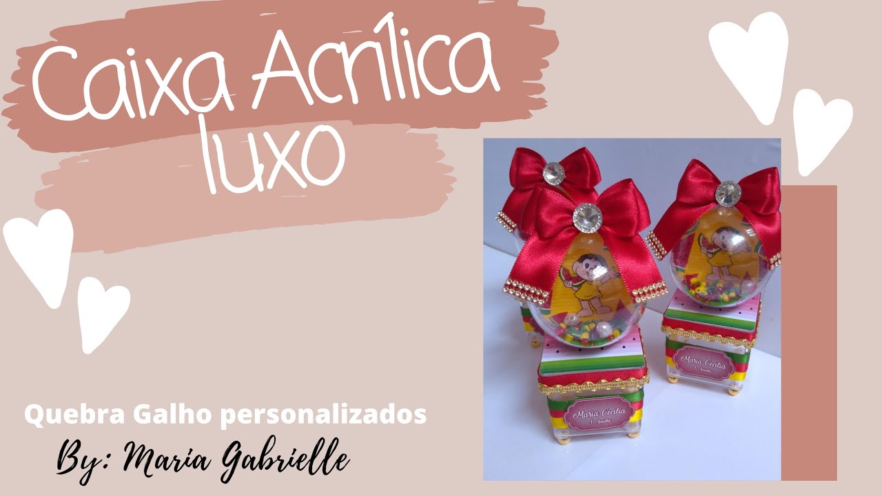 Caixa acrílica luxo simples e fácil de fazer. #façavocêmesmo #personalizados