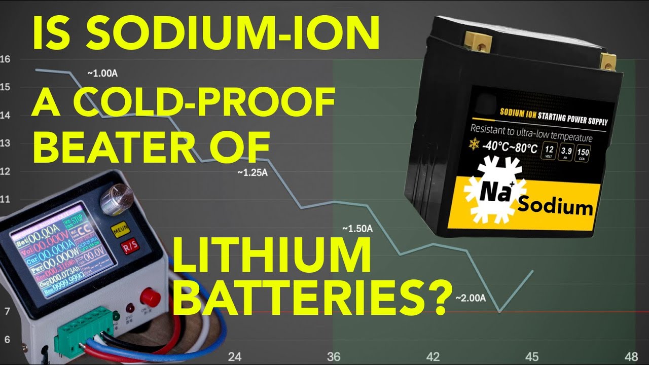 Sodium battery test & introduction vs. Lithium & Lead Acid. Also -22deg freezer test [4K] Na-ion SIB
