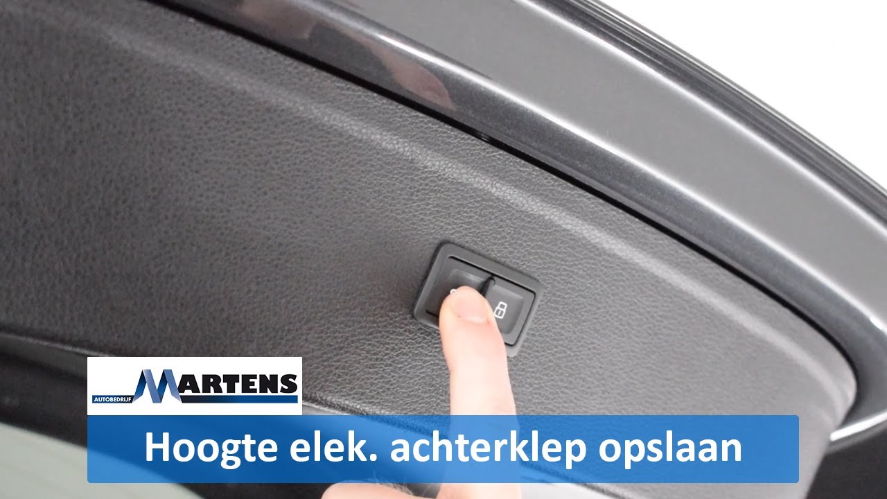 Zo pas je de hoogte aan van een elektrische achterklep