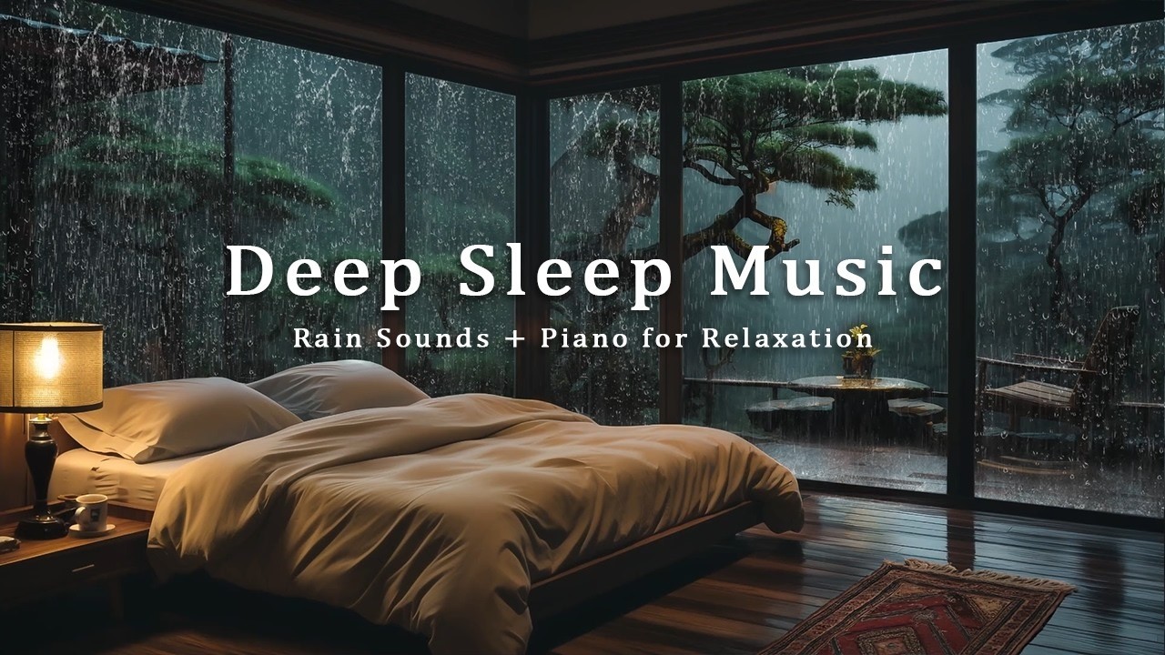 Cozy Bedroom Rain Sounds – Relaxing Music for Insomnia