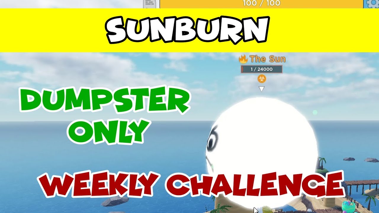 Dumpster Only (SUNBURN) Weekly Challenge in Roblox Tower Heroes