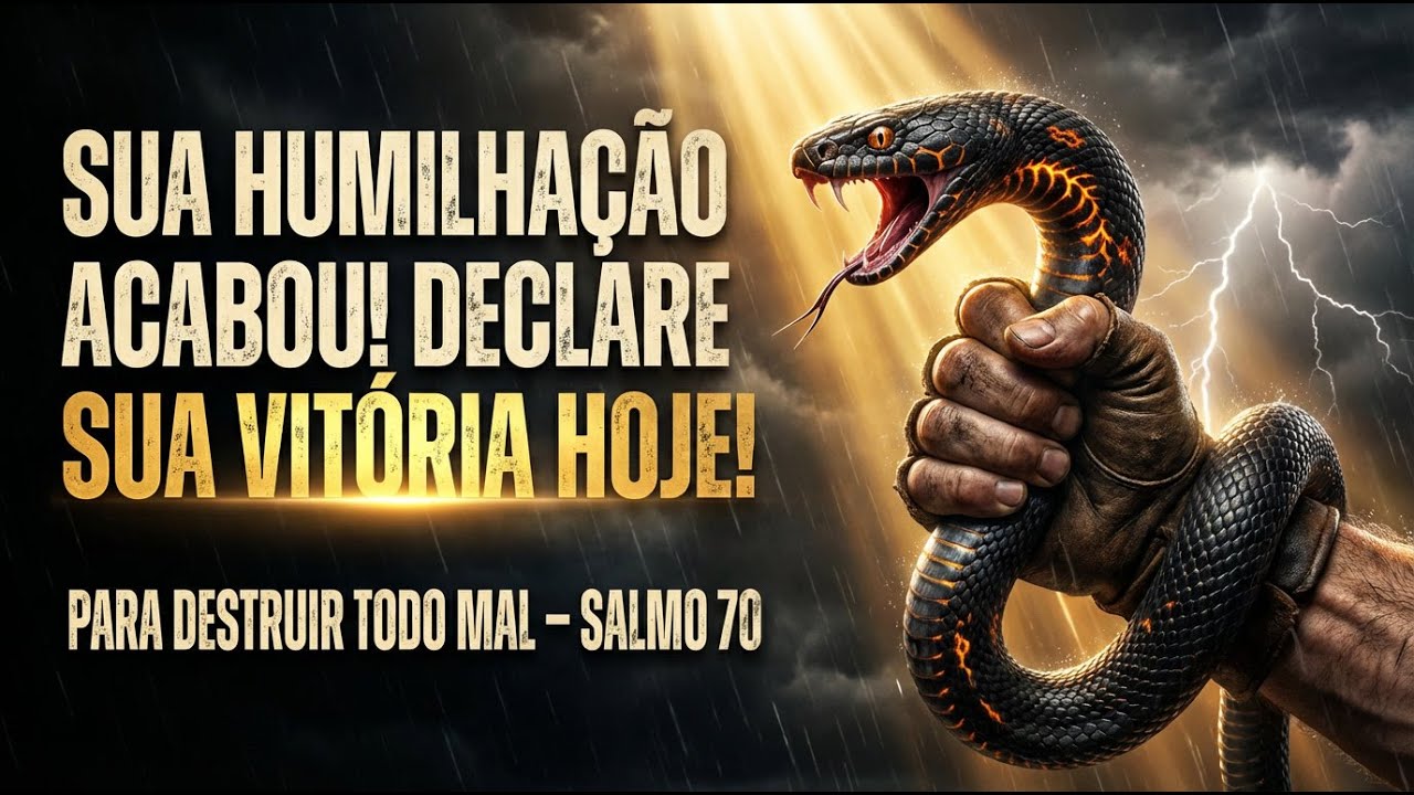 Oração URGENTE (Salmo 70): DEUS Vai Te Tirar da Humilhação HOJE! (Profetize Sua Vitória)