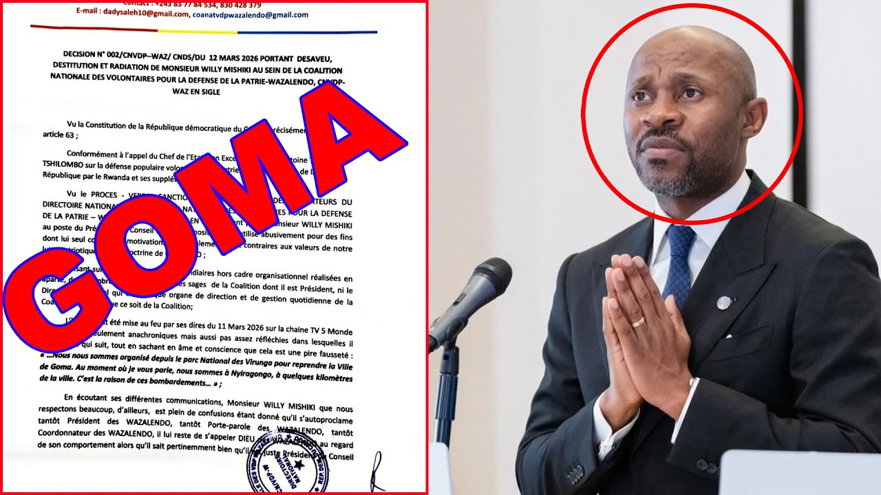 MUYAYA MUBWOBA BWINSHI ARIYE INDIMI KUBERA AMAHANO BAKOZE GOMA AVUGAKO BOSE BITERWA N'URWANDA NA M23