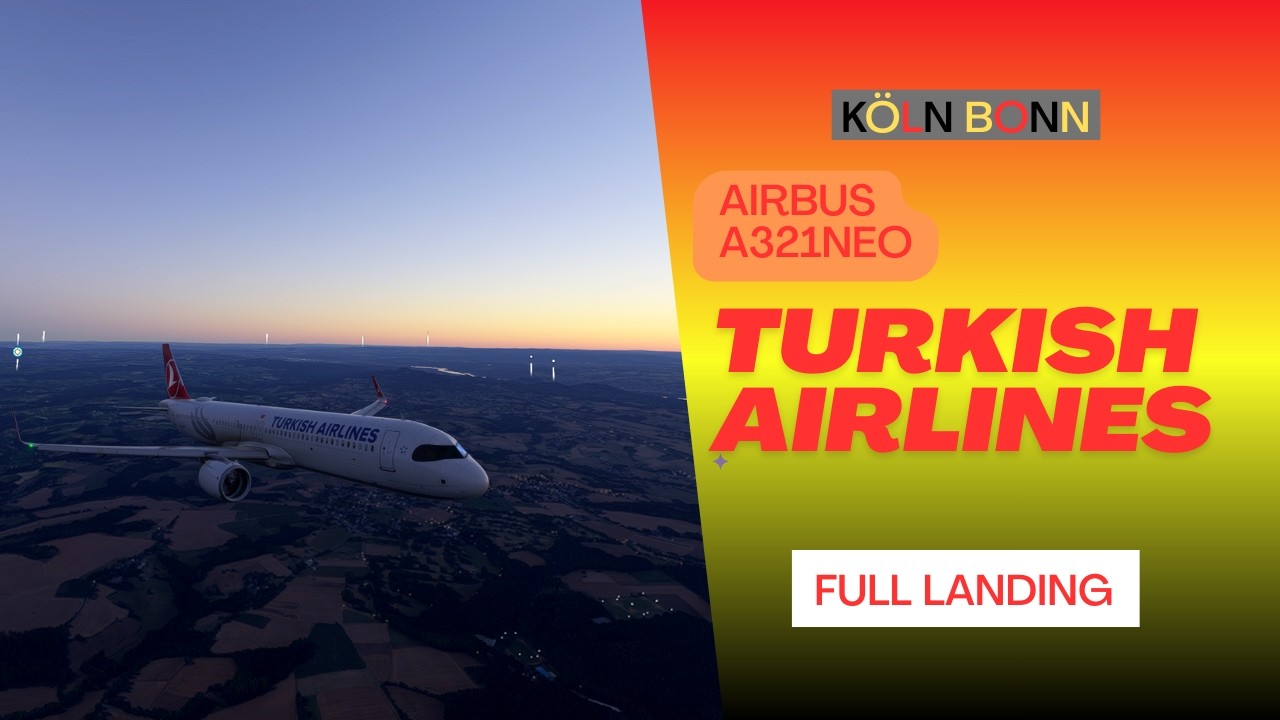 HARD LANDING! Full Landing Airbus A321neo Turkish Airlines     Like and Subscribe!