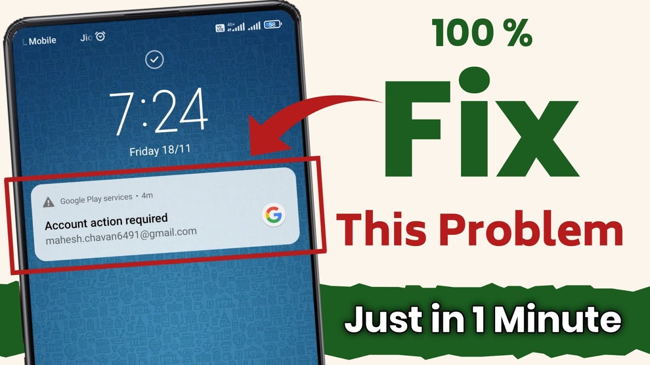 How To Remove Account action required | Google Play services Account action required Android