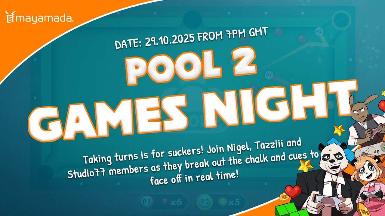 🎮 Games Night - Pool 2! | mayamada Studio77