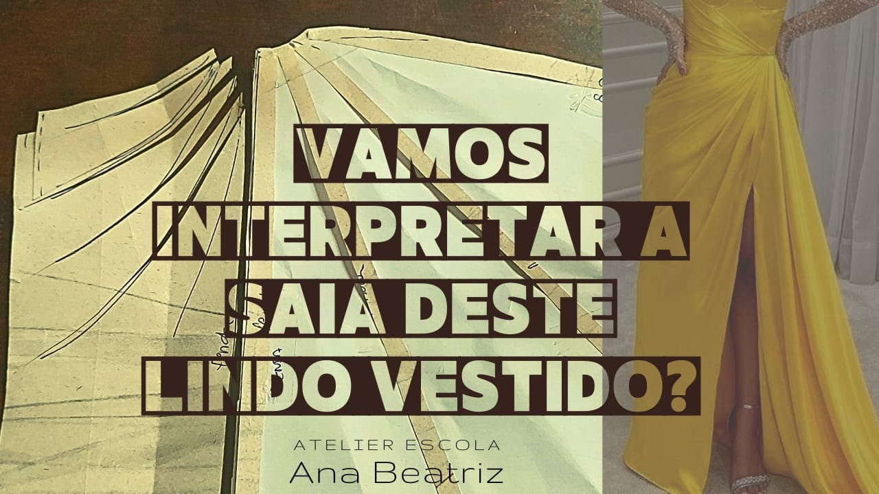 Interpreta&ccedil;&atilde;o: saia longa drapeada com fenda. Volume god&ecirc; na lateral frente. &lrm;@Anabeatriznovais