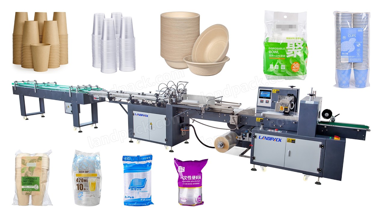 Automatic Disposable Cup Counting and Packing Machine, Plastic Cup Packing Machine