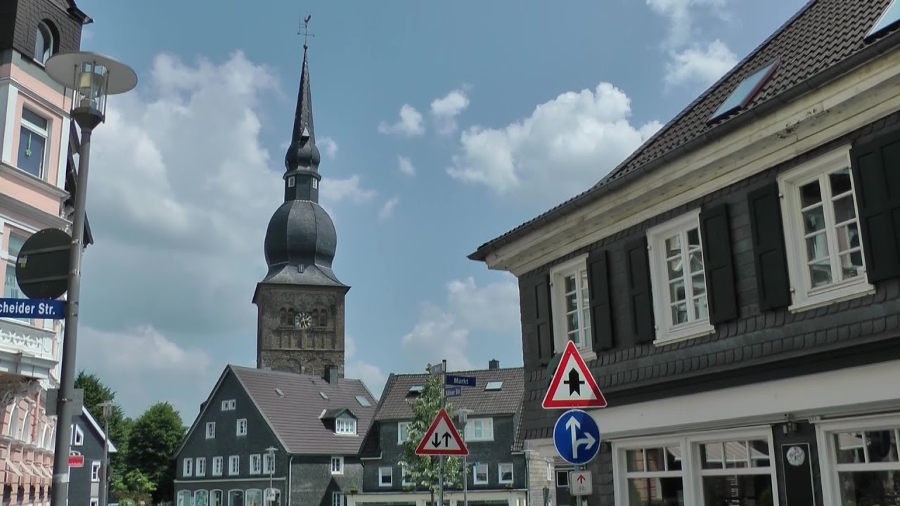 Germany -  hilly area to the East of Cologne - provincial small town Wermelskirchen