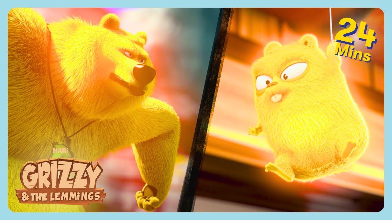 Grizzy & The Lemmings - Spider Bear  | Family Viewing Compilation | WildBrain Families