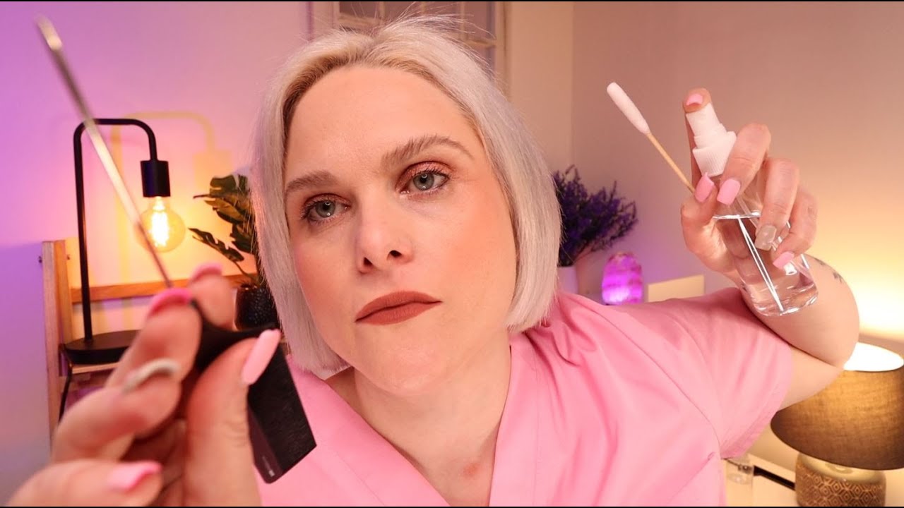 An Immersive  ASMR Scalp Check, Scalp Treatment & Massage: Deep Relaxation