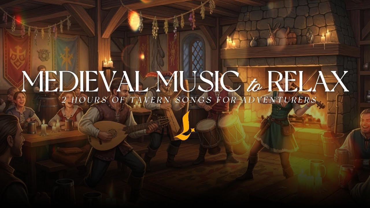 Medieval Tavern Music – Cozy Fantasy Folk for RPG Towns & Relaxing | 2+ Hours #music #fantasymusic