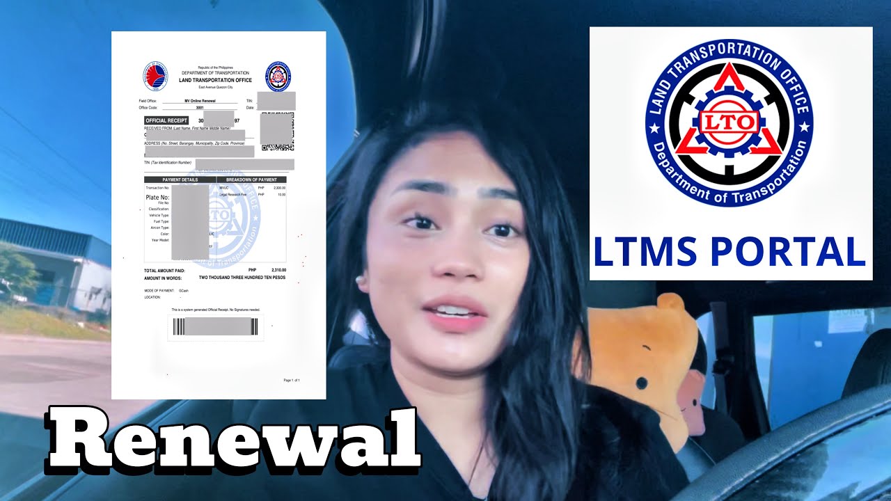 How to Renew Your Motor Vehicle registration online via LTO LTMS PORTAL 