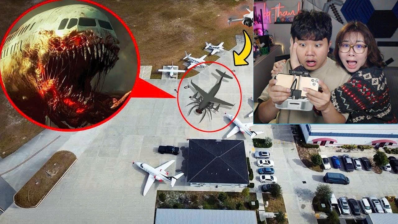 bqThanh Vlog Dùng Flycam Tìm MÁY BAY ĂN THỊT ( PLANE EATER ) Có Thật Cái Kết Quá Đáng Sợ ?