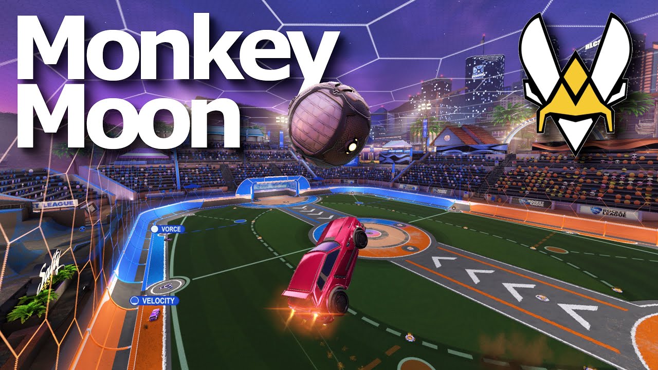 MONKEY MOON is BIG BRAINED in Ranked (SSL 2v2 Rocket League)