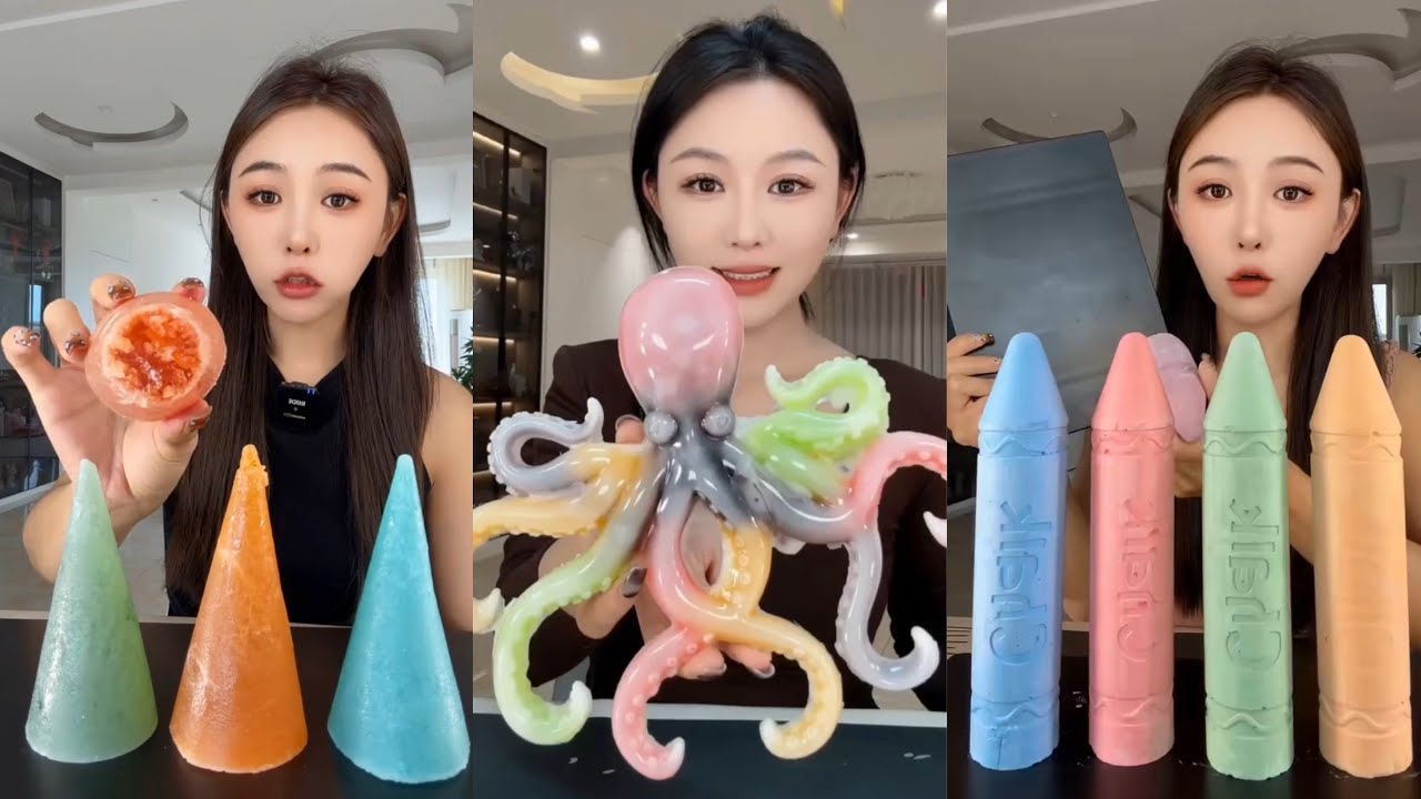 ASMR INTERESTING POPULAR FOODS EATING SOUNDS SATISFYING MUKBANG
