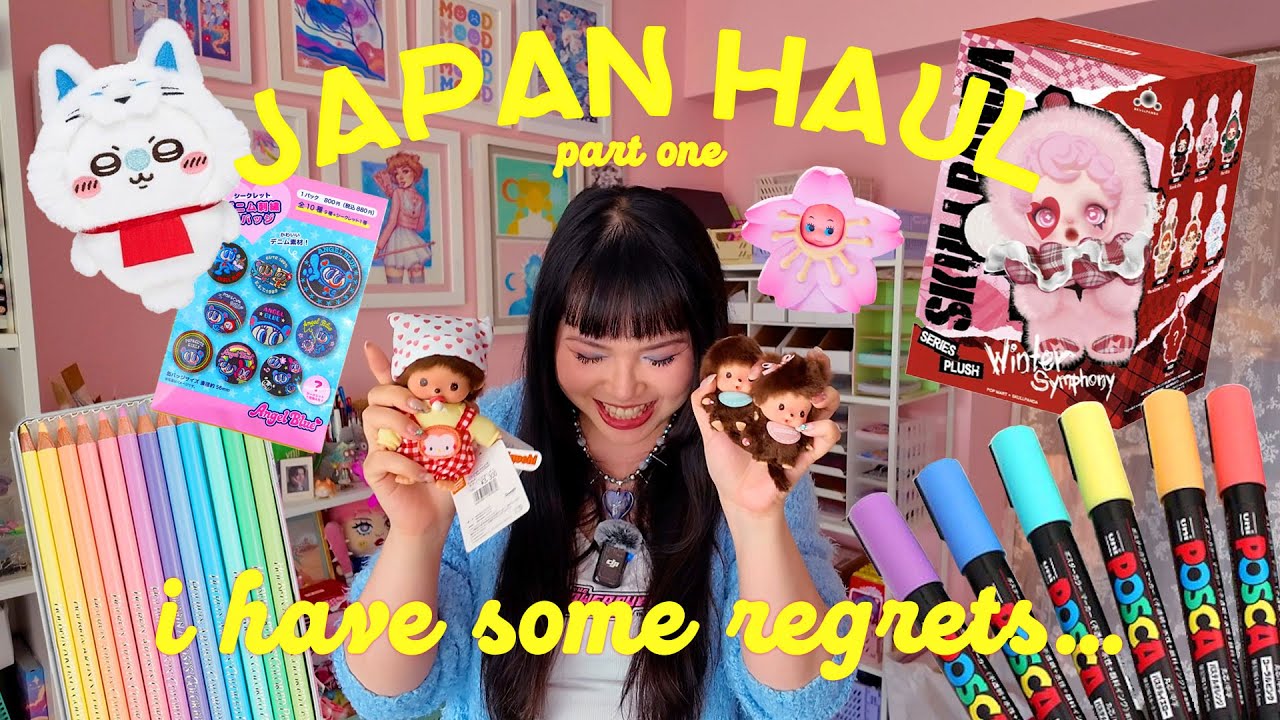 EVERYTHING I BOUGHT IN JAPAN (part one) 🌸 art supplies, stationary & trinkets