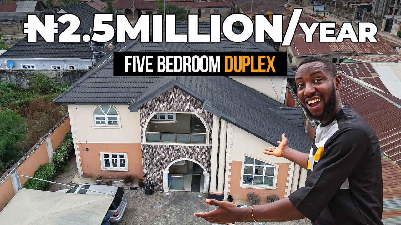 House hunting tour of a Five Bedroom Duplex in Ibadan