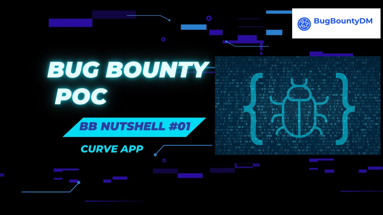 BB NutShell #01 - Curve App | $1500 Bounty | BurpJSLinkFinder | Burp Suite | #bugbounty