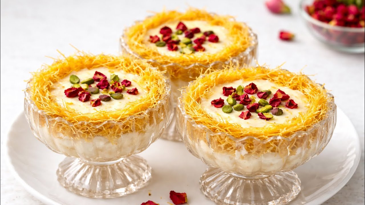सिर्फ 10 मिनट में बनाएँ बिना ओवन के सबसे आसान cups kunafa | जिसे खा कर मेहमान भी रेसिपी पूछेंगे!